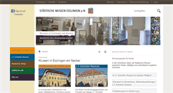 Desktop Screenshot of museen-esslingen.de