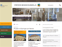 Tablet Screenshot of museen-esslingen.de